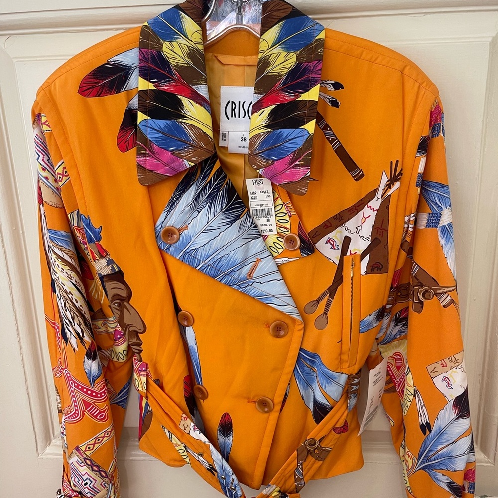 Vintage silk jacket w tags